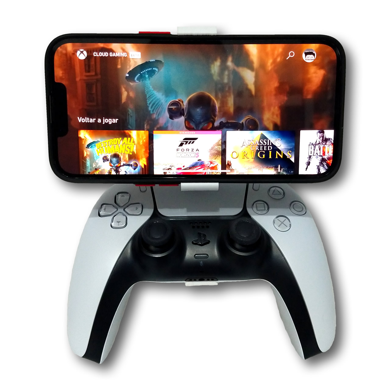 Suporte de celular para controle de PS5 - Playstation 5 Dualsense